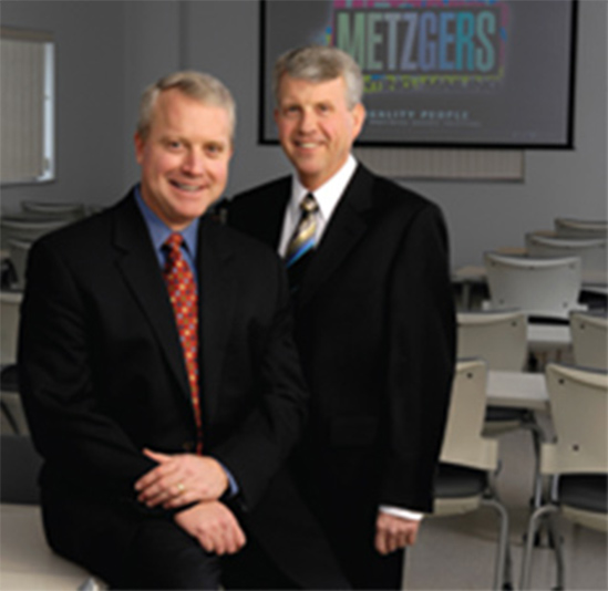 Together, Joe (left) and Tom Metzger built on the founding mission and vision that made the family printing business quite unique.